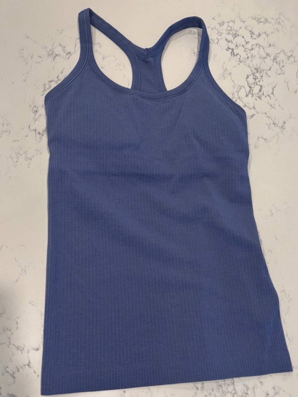 lululemon athletica Ribbed Racerback Tank - Blue Ebb to Street 6
